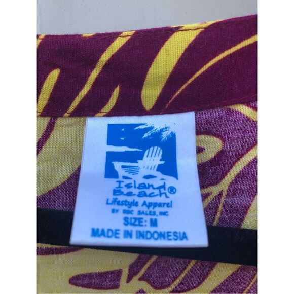 Island Beach light weight dress or Swim Cover Up with pockets Size Medium M - Picture 6 of 6